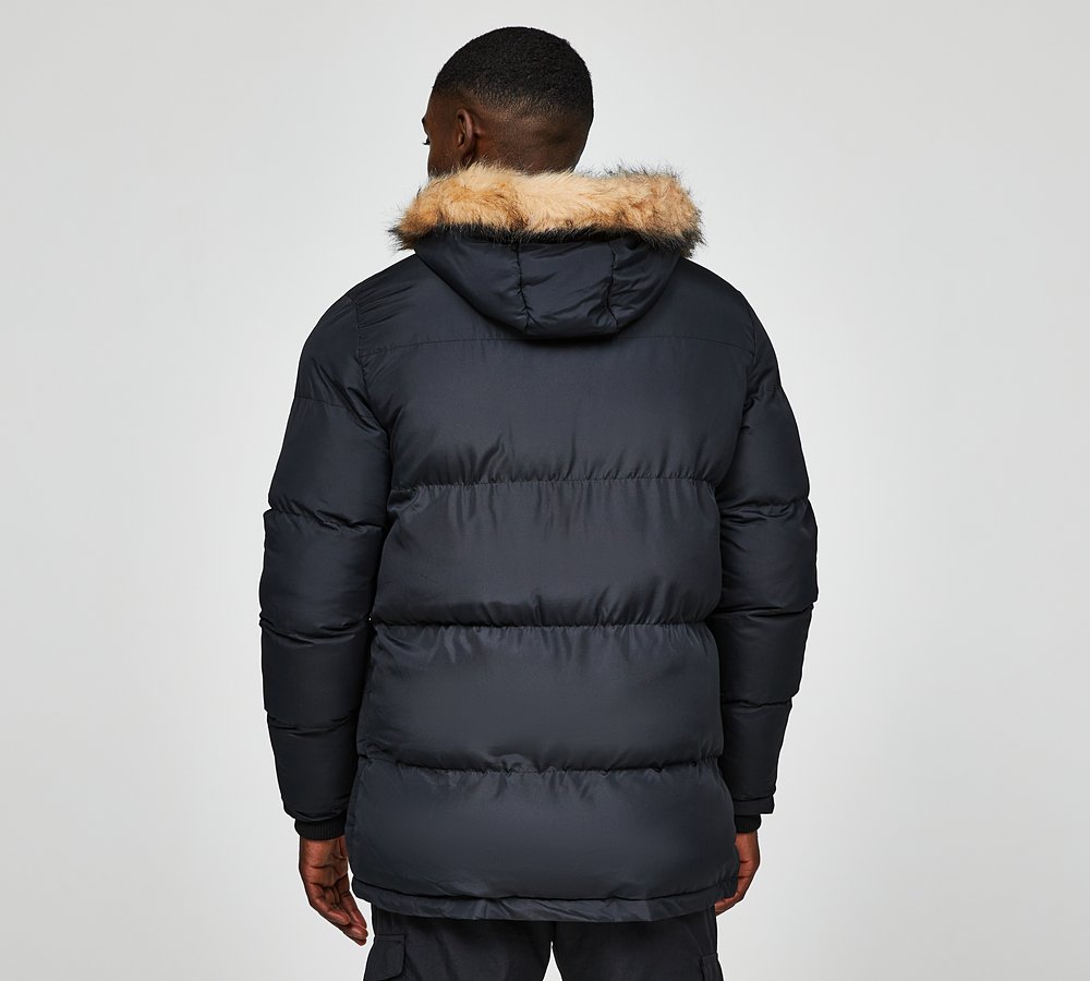 Fur Trim Parka Jacket