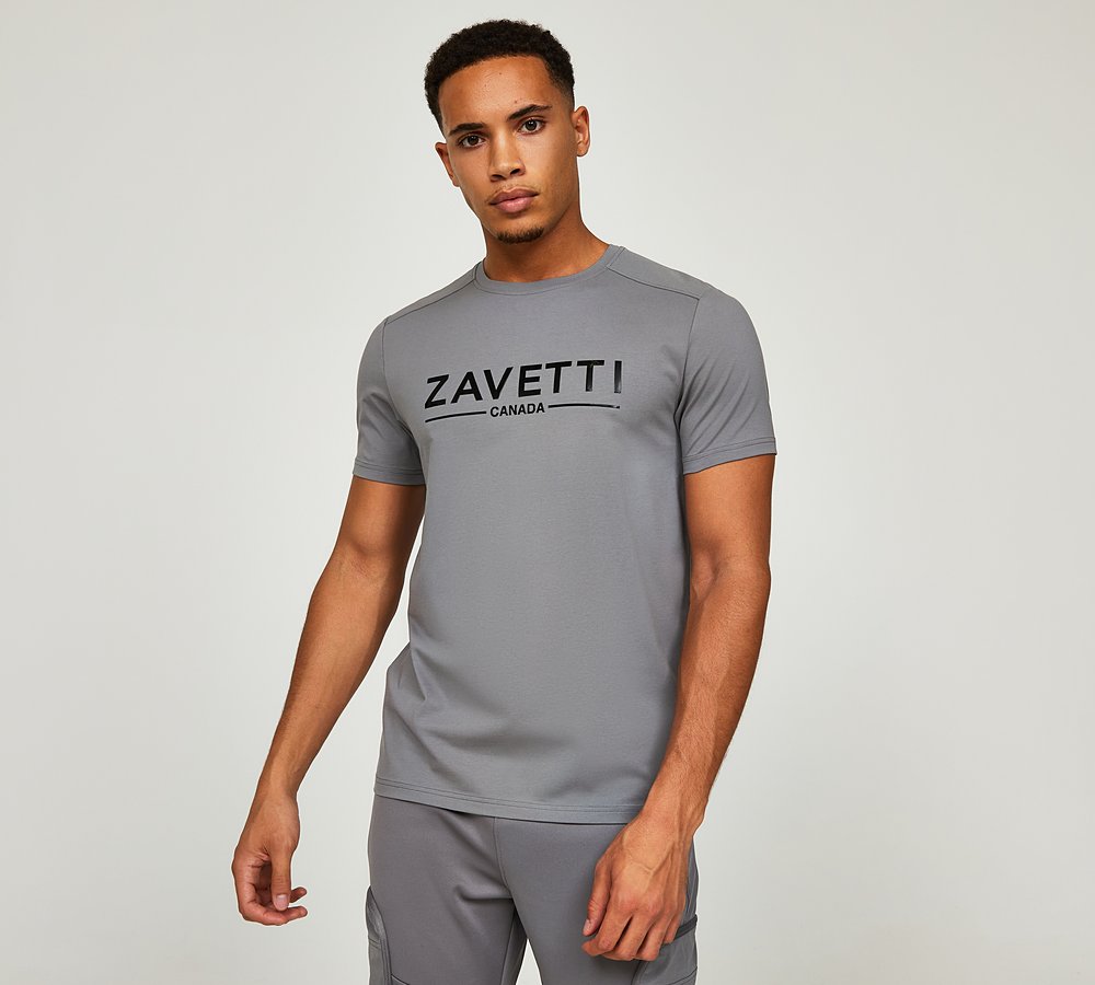 Zavetti Canada Daletto T-Shirt - Grey - Size XS