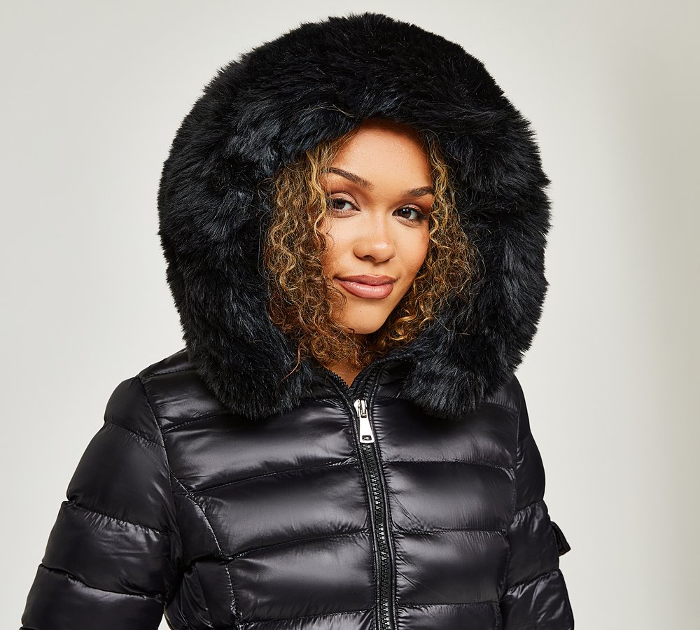 Brave soul tasmin online faux fur tailored coat