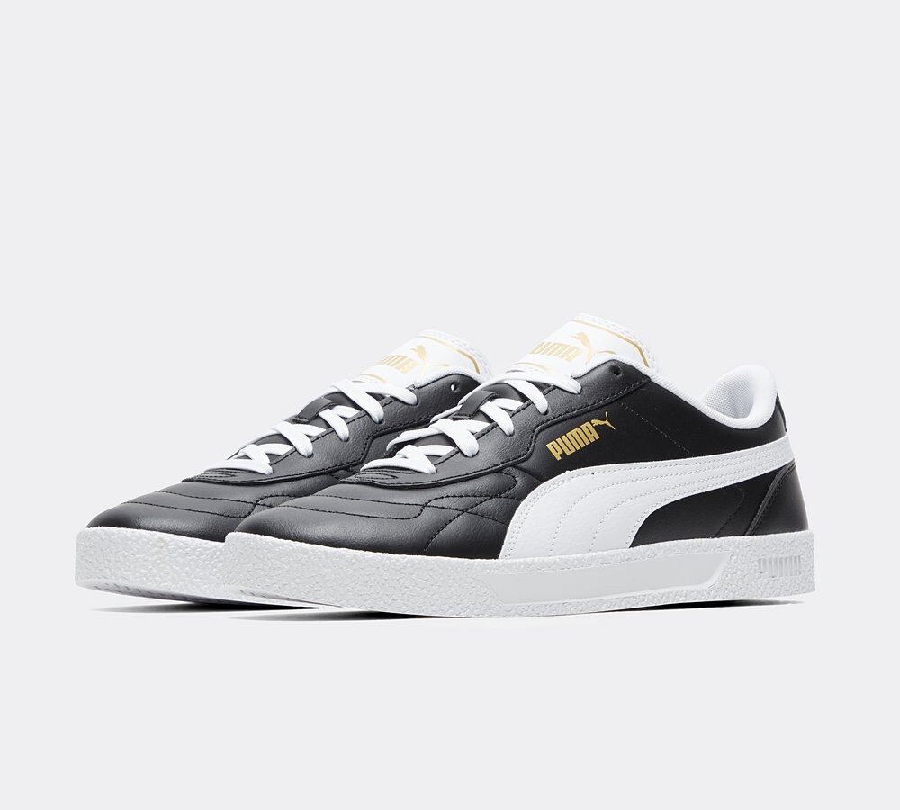 Puma Club Zone Trainer Black White Footasylum