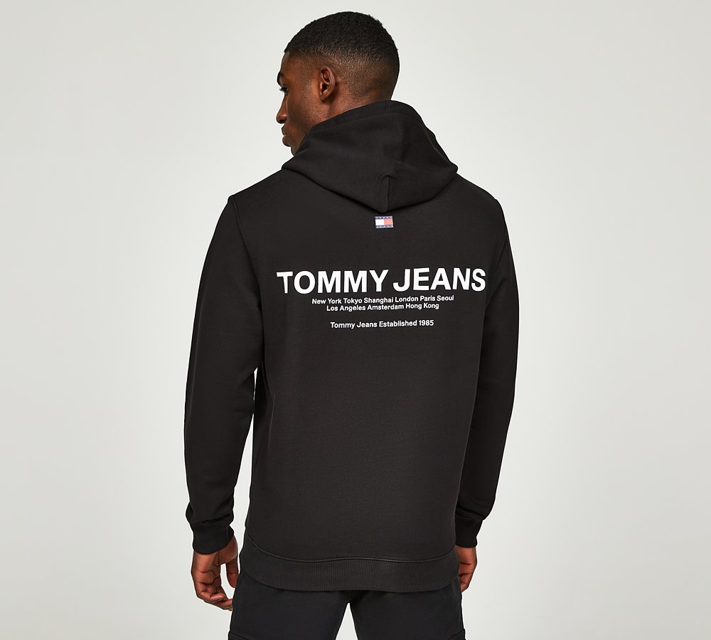 Hoodie Black | | Regular Footasylum Graphic Tommy Entry Jeans