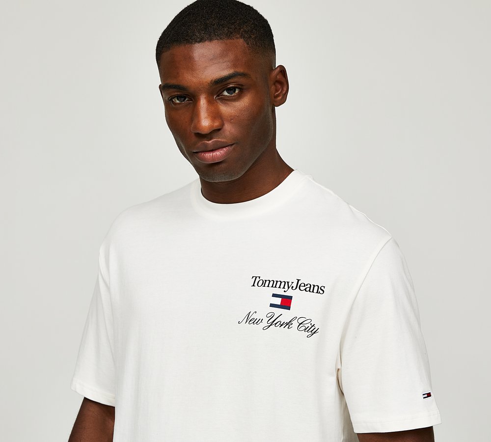White tommy jeans hot sale