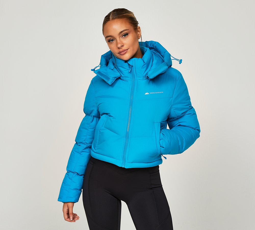 Monterrain Womens Vista Puffer Jacket Atomic Blue Footasylum