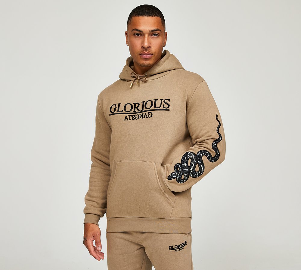 White glorious gangsta discount hoodie