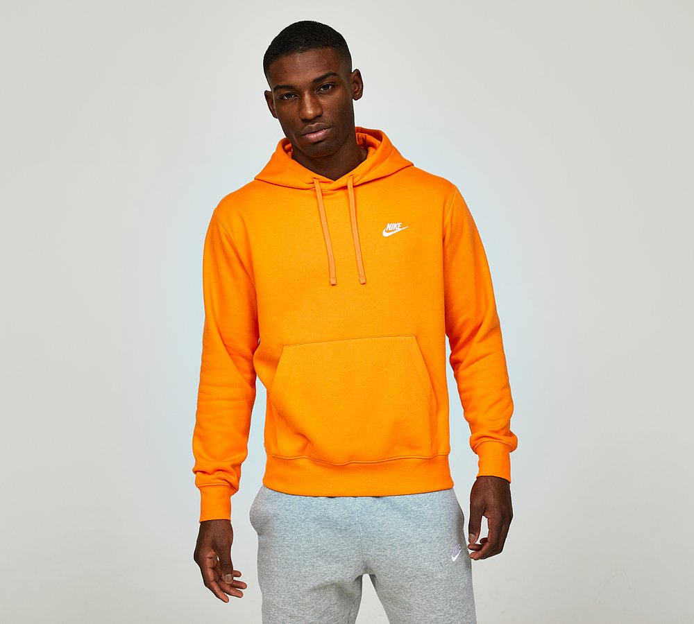 bright orange nike hoodie