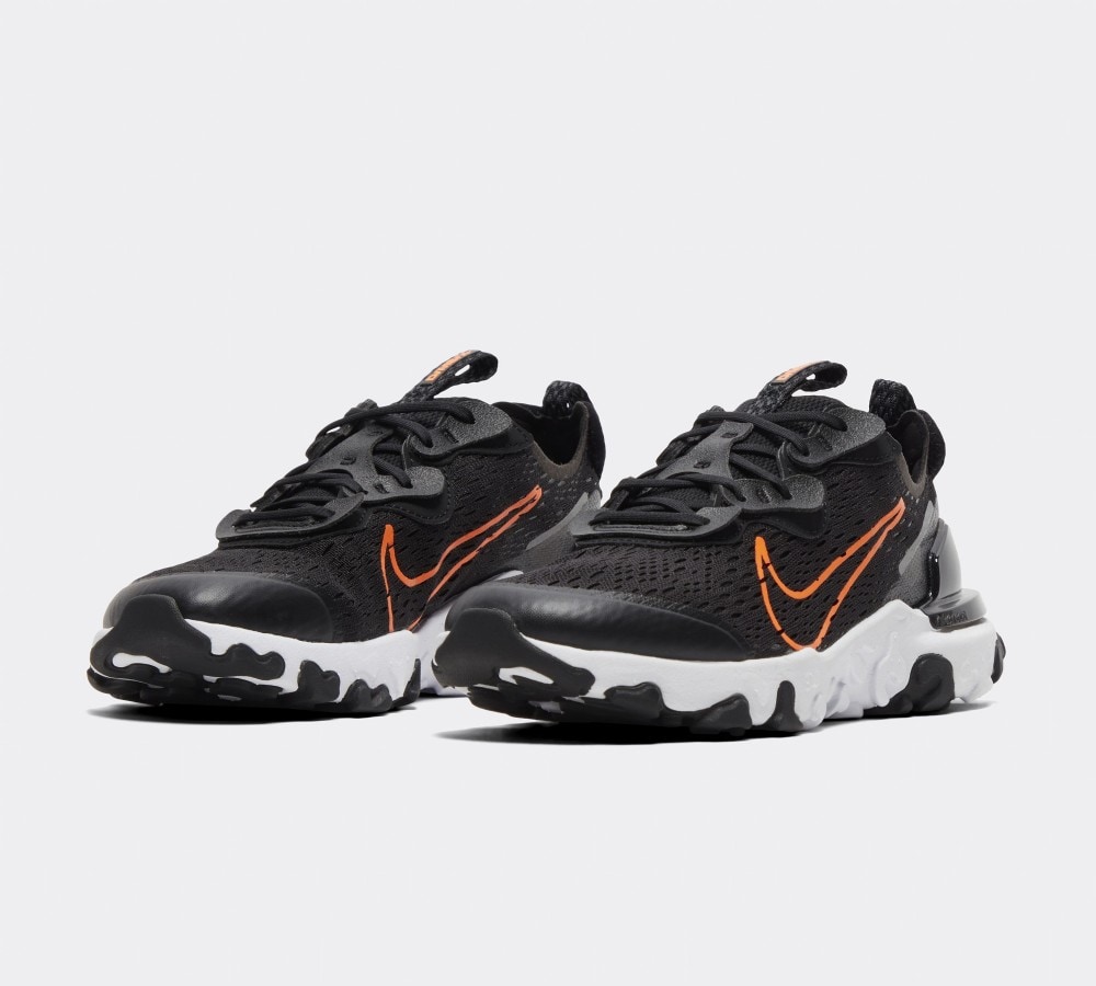 Nike Junior React Vision Trainer Black Total Orange Reflect