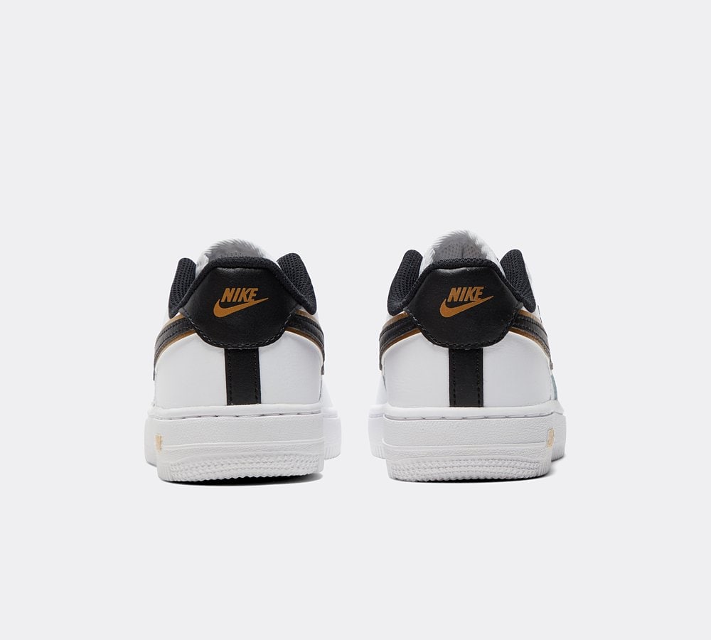 Nike Air Force 1 '07 LV8 White/Black-Metallic Gold-White