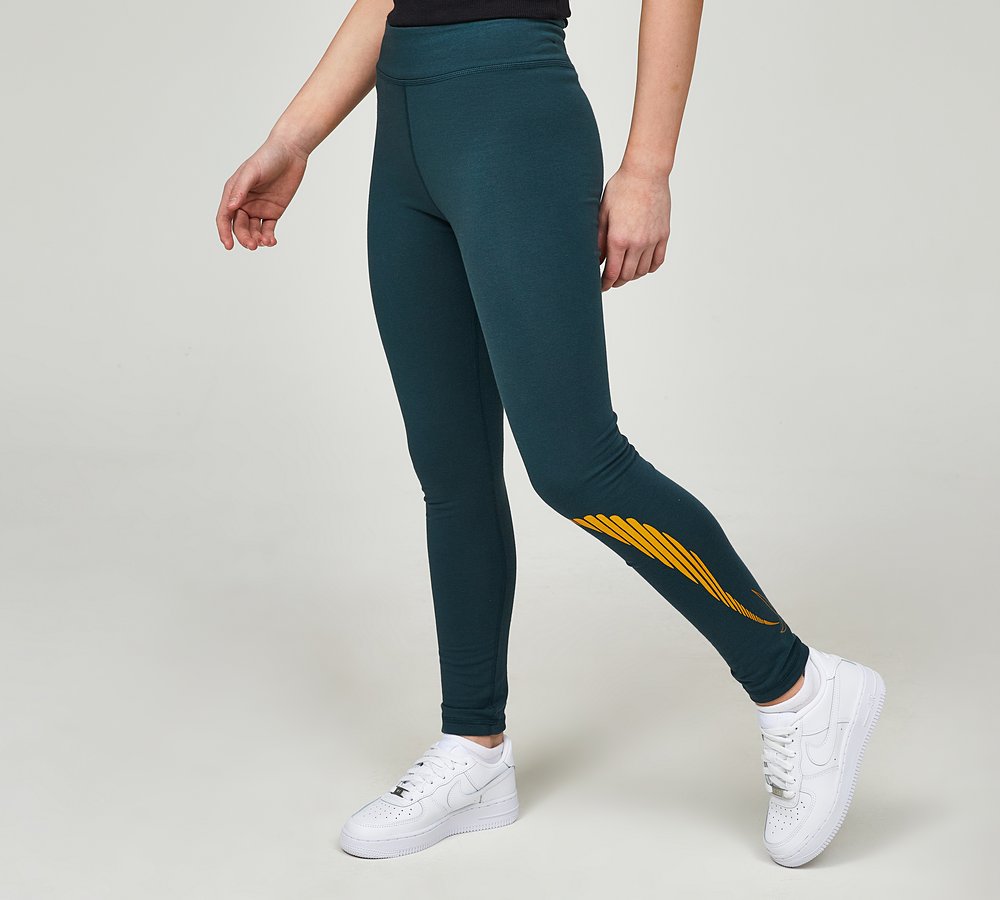 Nike metallic shop logo leggings