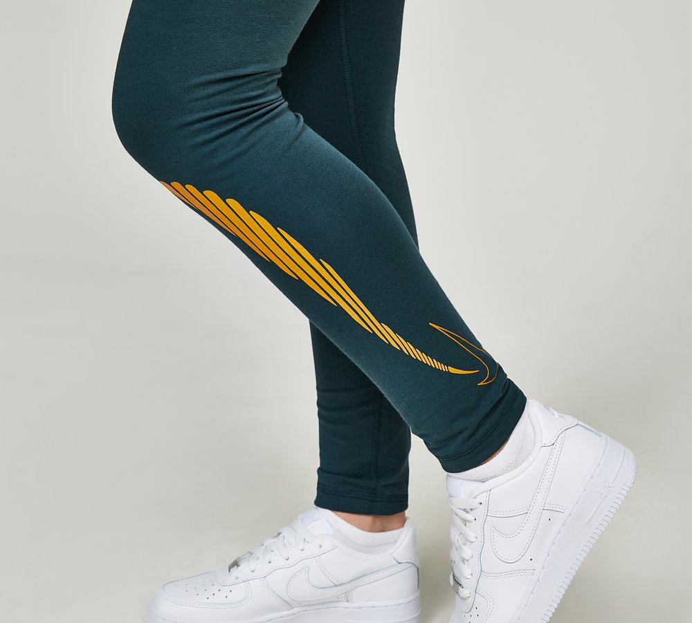 Black and online gold nike leggings