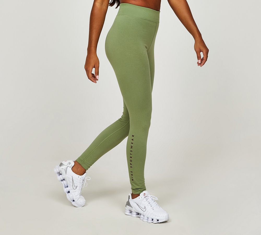 Nike Performance TIGHT SHORT - Leggings - oil green/green - Zalando.de