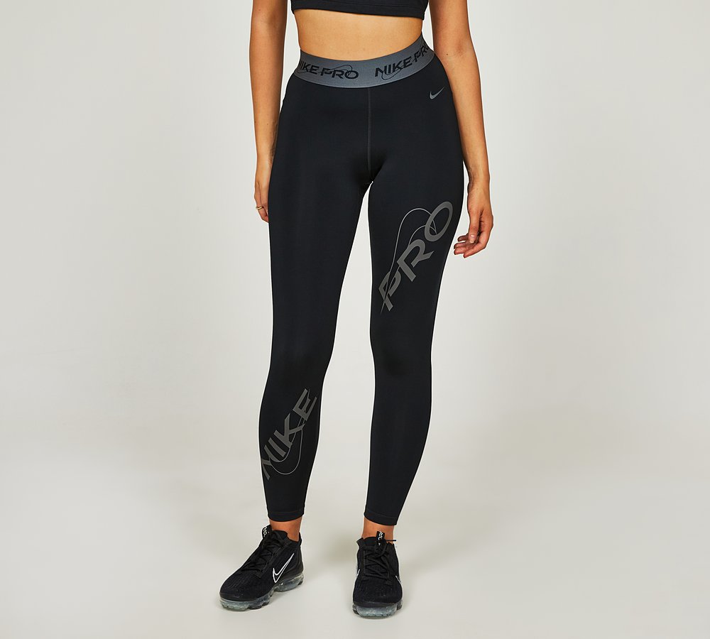 Nike Womens Pro Mid Rise Graphic Legging