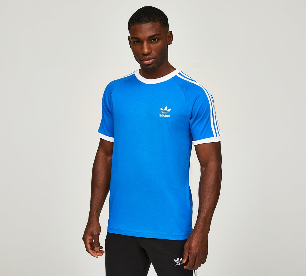 adidas Originals Adicolor Classics 3-Stripes T-Shirt | Bluebird / White |  Footasylum