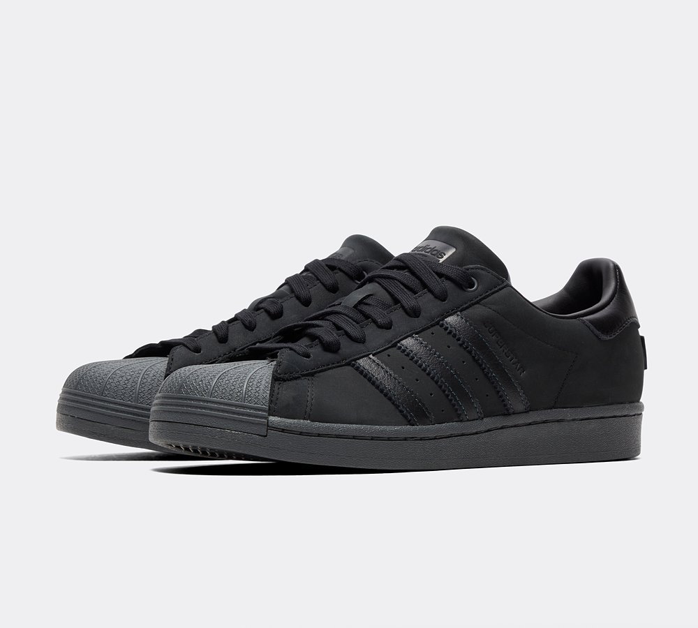 adidas Originals Superstar GTX Trainer Black Grey Black Footasylum