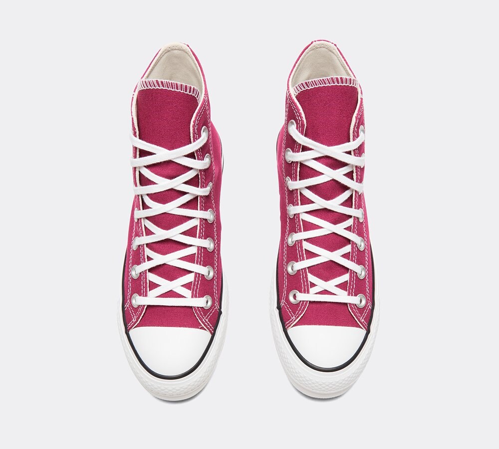 Converse Womens Chuck Taylor All Star Lift Hi Trainer Legend Berry White Black Footasylum