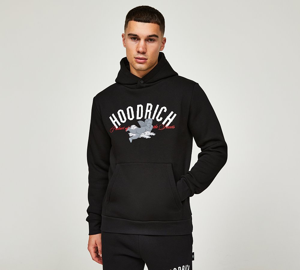 Hoodrich OG Empire Overhead Hoodie, Black / White / Mars Red