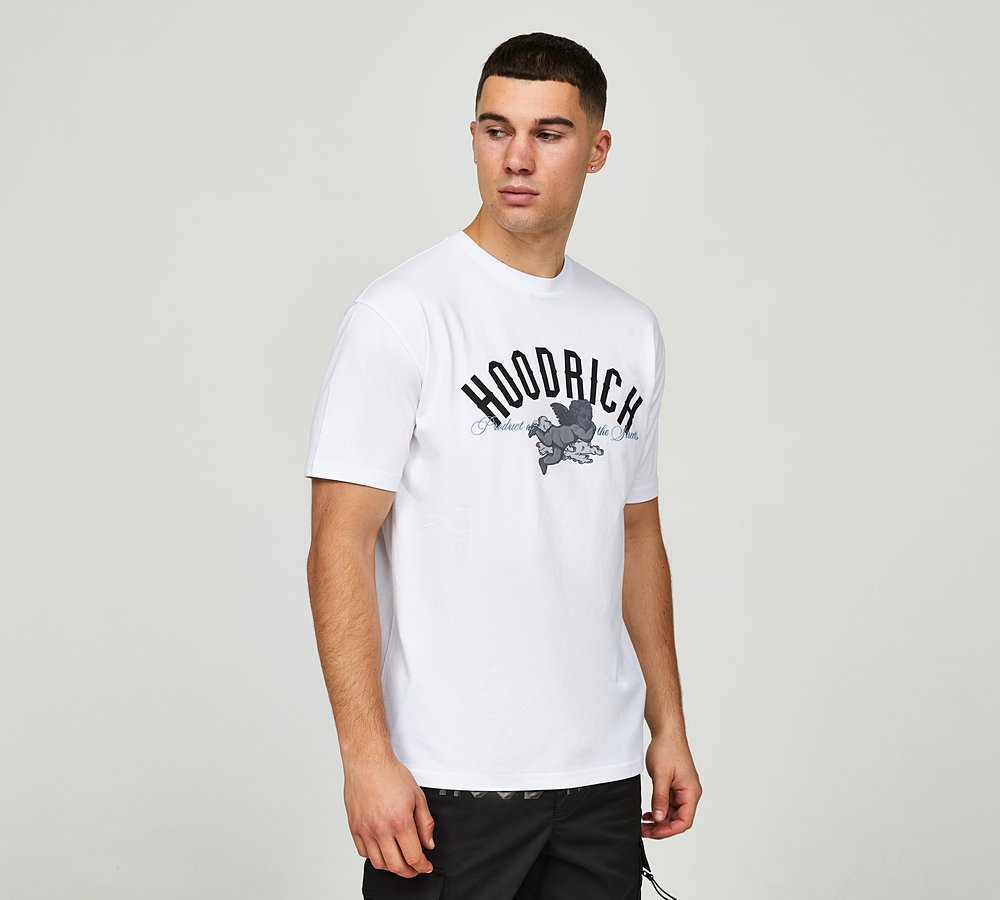 Hoodrich white online t shirt