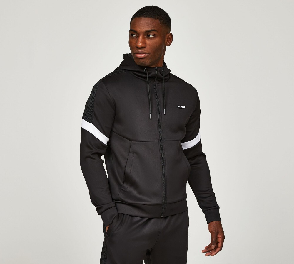 Kings Will Dream Kadar Full Zip Hoodie Jet Black Footasylum