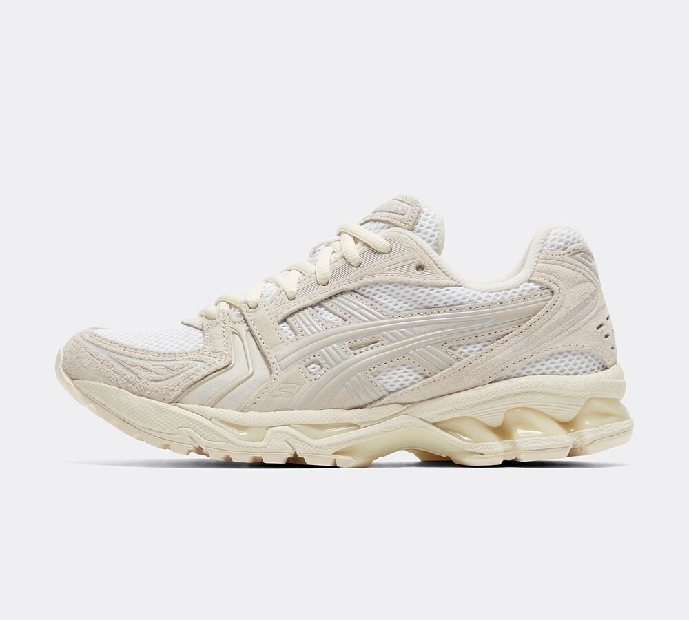 Asics Womens GEL Kayano 14 Trainer White Smoke Grey Footasylum