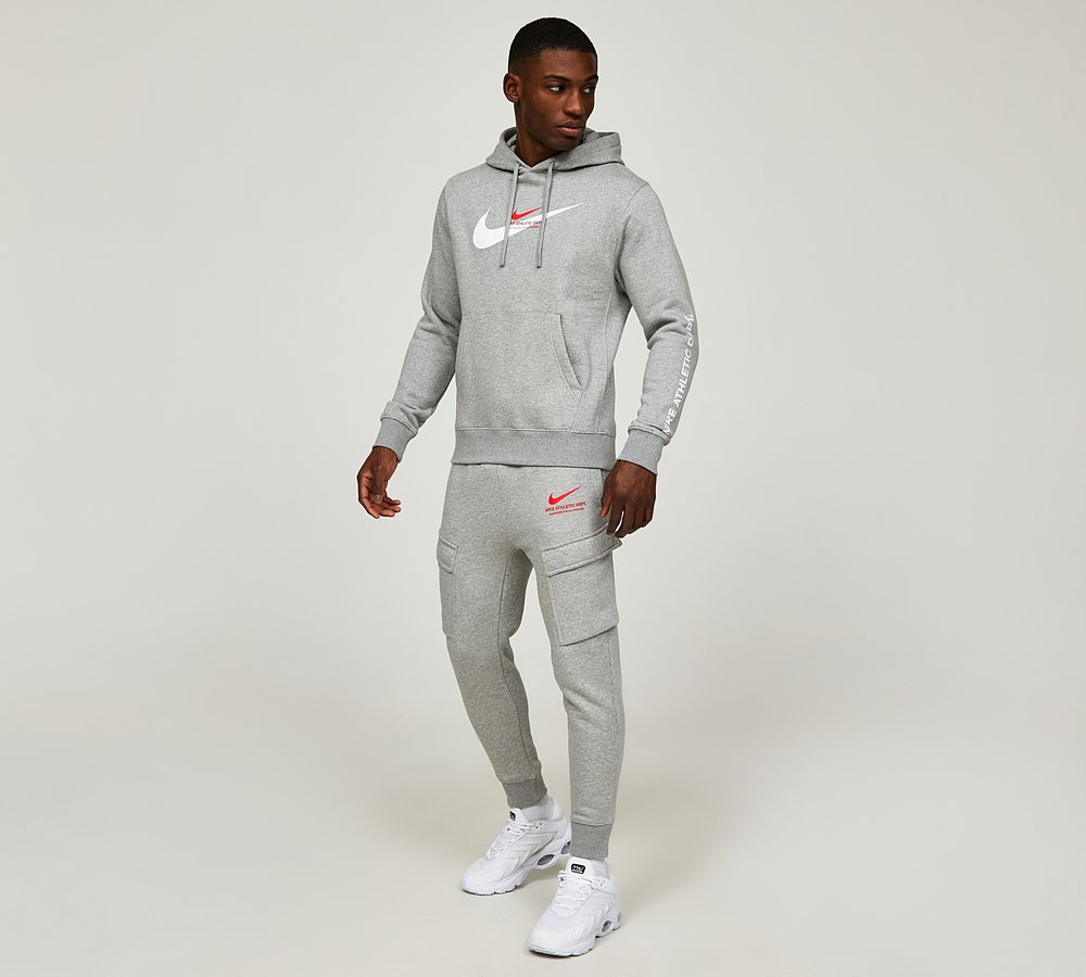 Nike foundation fleece deals track pants grey