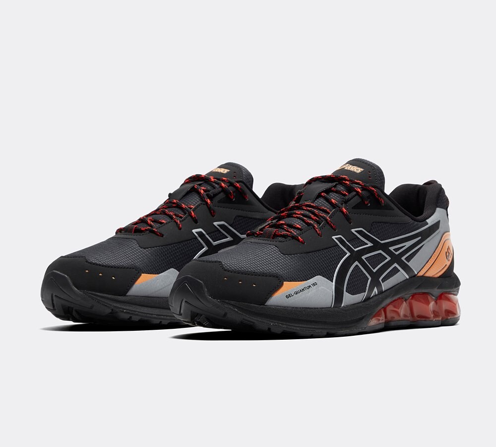 Asics GEL Quantum 180 Trainer Black Yes Red Footasylum