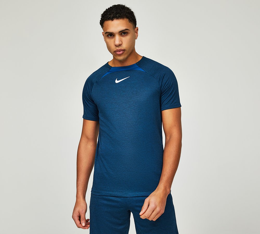 Nike Dri FIT Academy Novelty T Shirt Court Blue White Footasylum