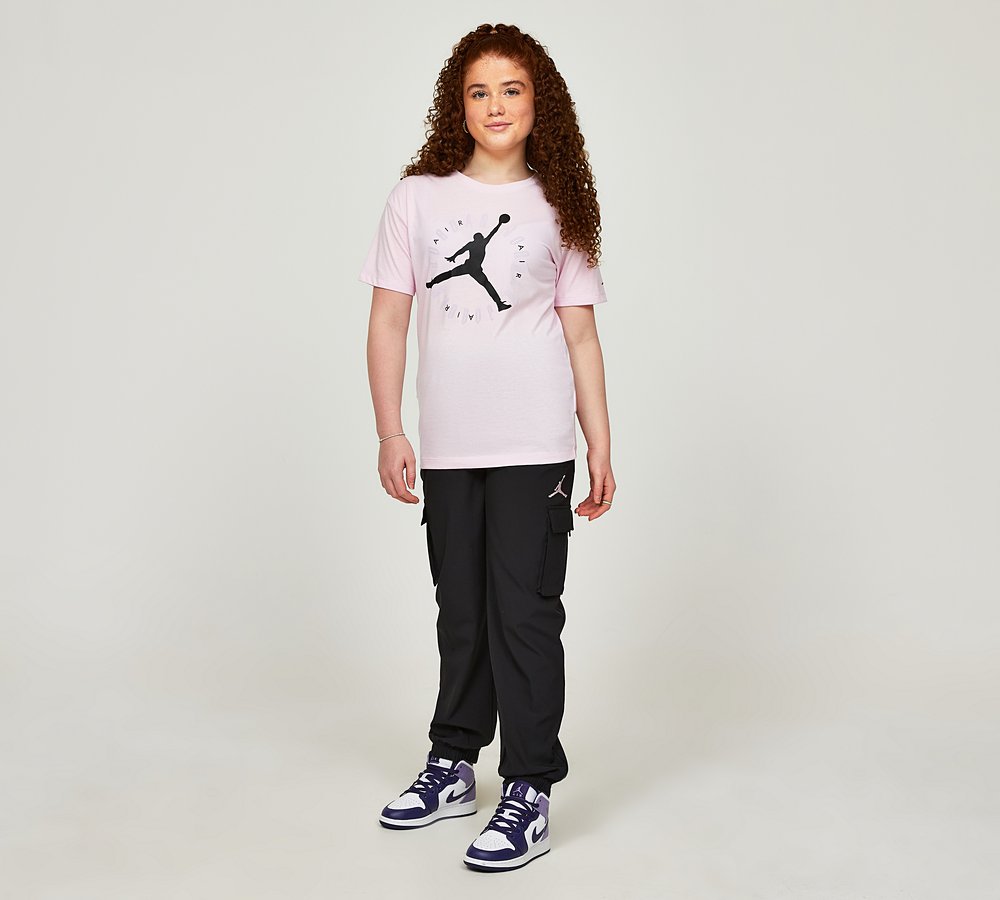 Pink and gray clearance jordan shirt