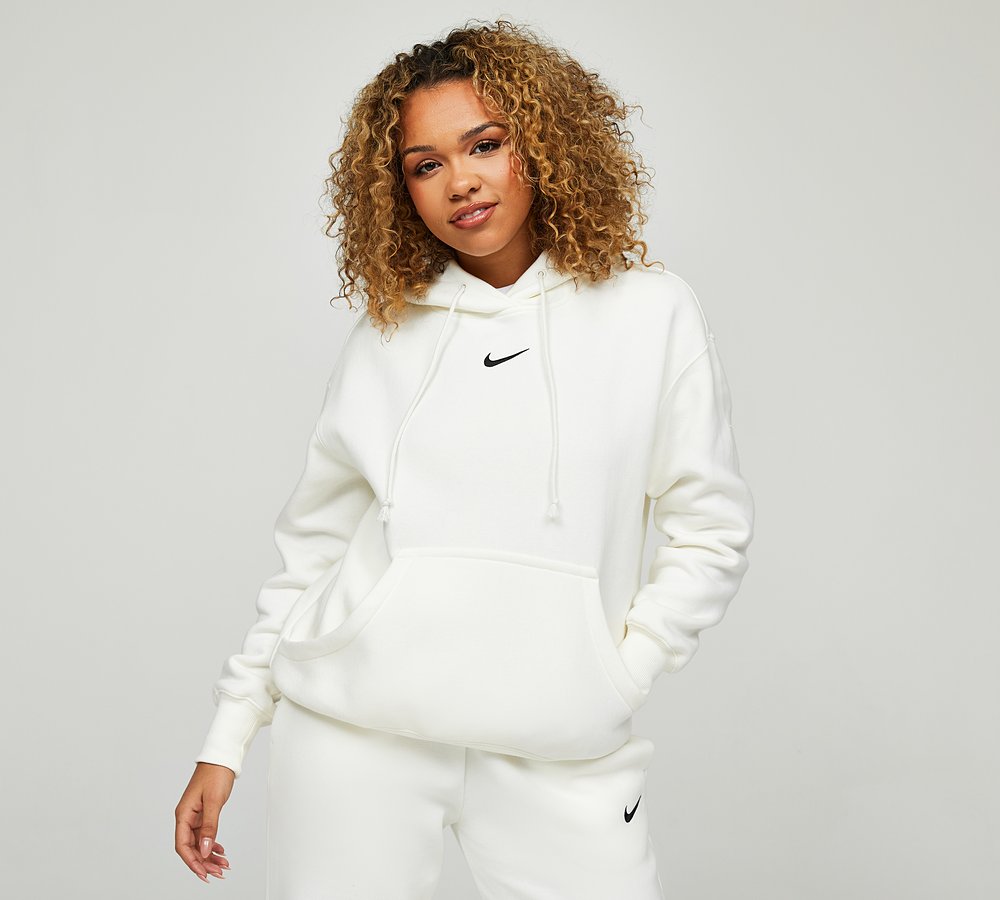 Nike Womens Sportswear Phoenix Fleece Oversize Hoodie Sail Footasylum