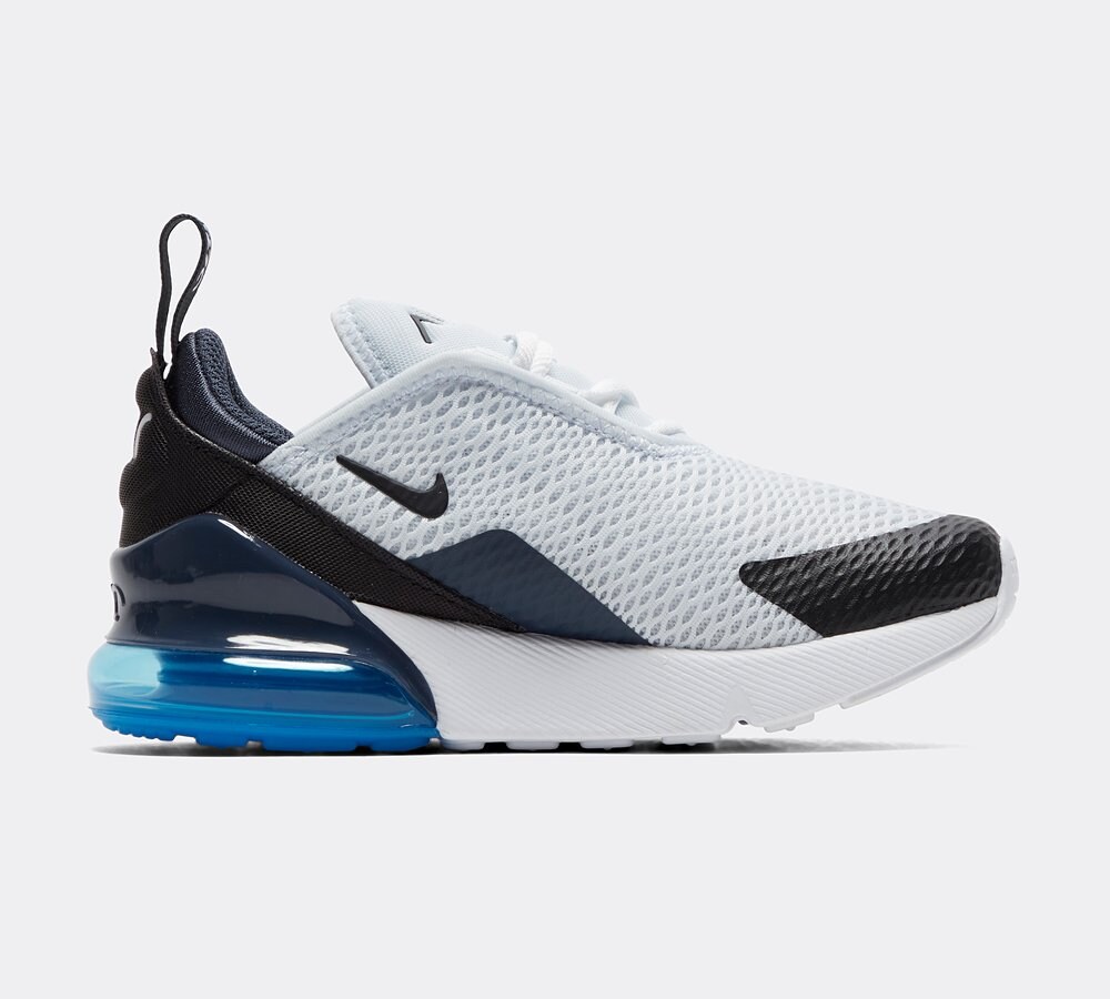 Nike Nike Infant Air Max 270 Trainer Football Grey Black Thunder Blue Photo Blue Footasylum