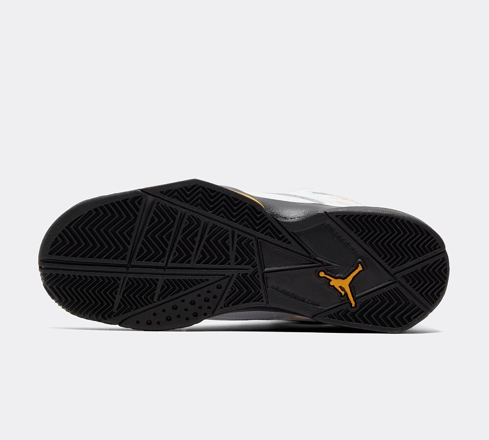 Jordan Junior True Flight Trainer White Black Yellow Ochre Footasylum