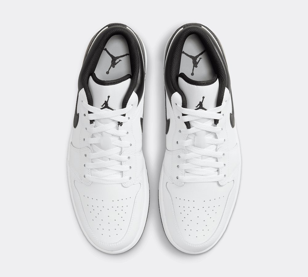 Jordan Air Jordan 1 Low Trainer White Black White Footasylum