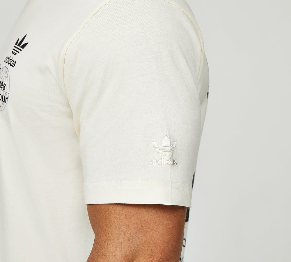 Mens white adidas shirt sale