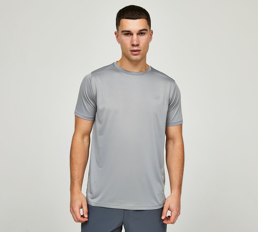 New Balance Run T-Shirt Grey, Men's size: 2XL, FootAsylum