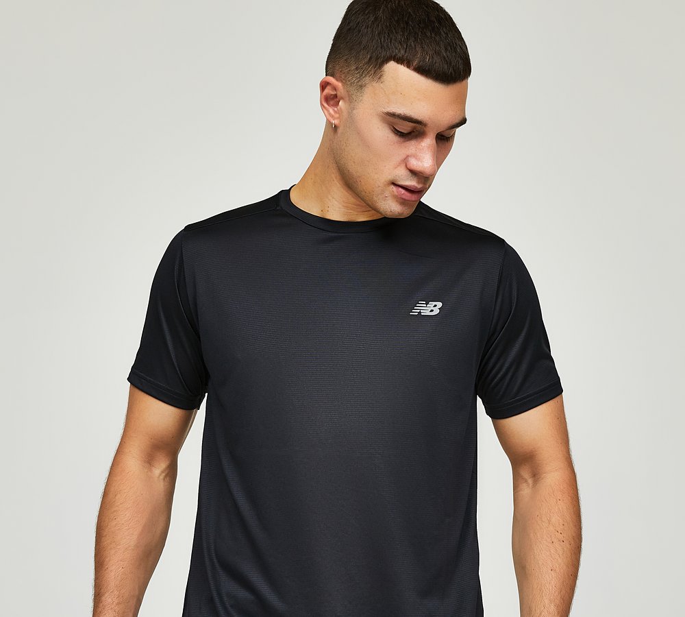 New Balance Run T-Shirt Black, Men's size: 2XL, FootAsylum