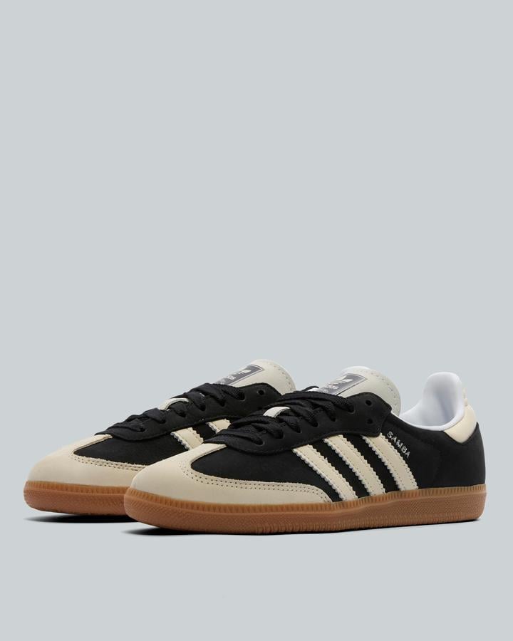 adidas Originals Womens Samba OG Trainer | Core Black / Wonder White /  Silver Metallic | Footasylum