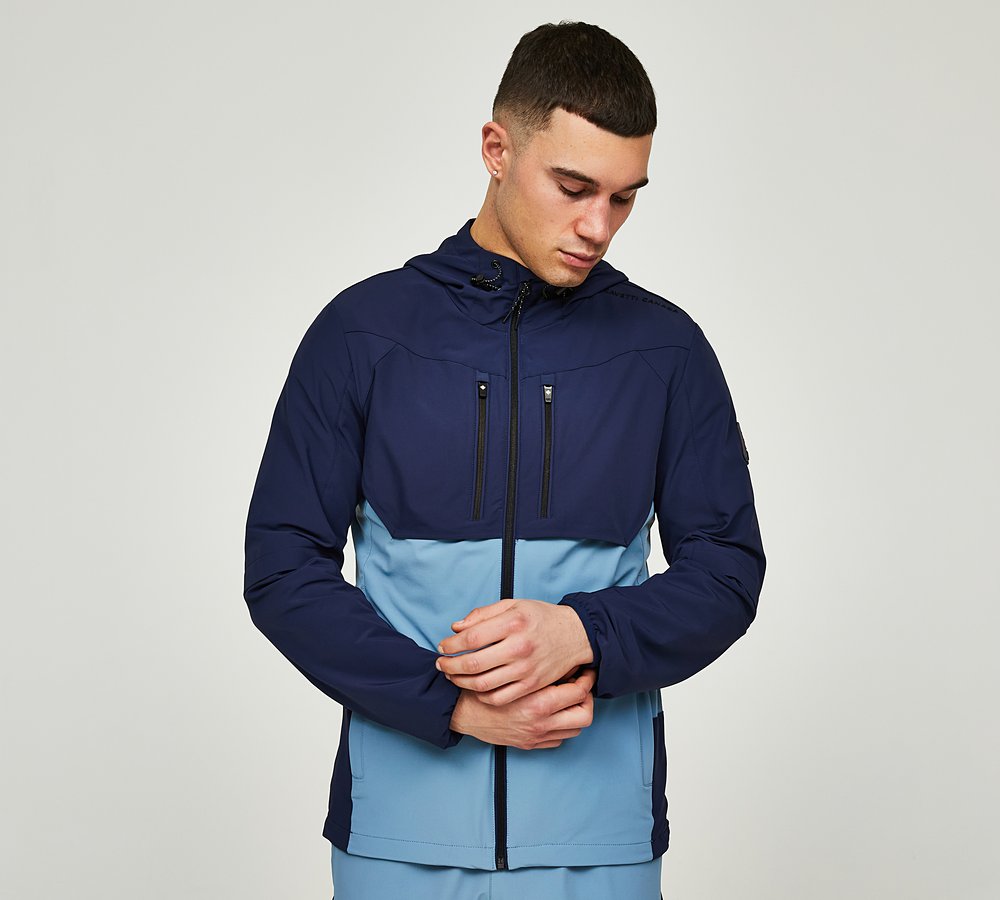 Zavetti Canada Vosso Woven Zip Through Hoodie | Titan / Provincial