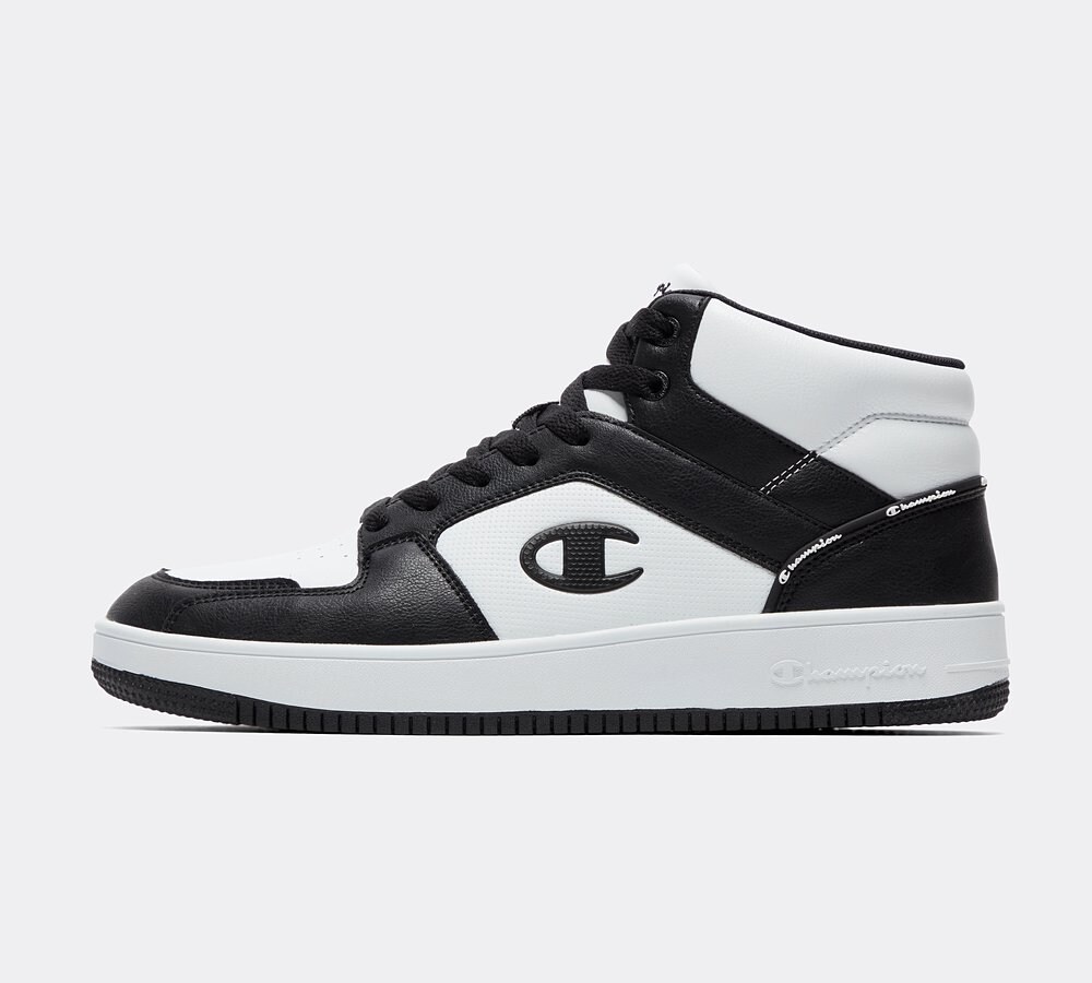 Champion Rebound 2.0 Mid Trainer White Black White Footasylum