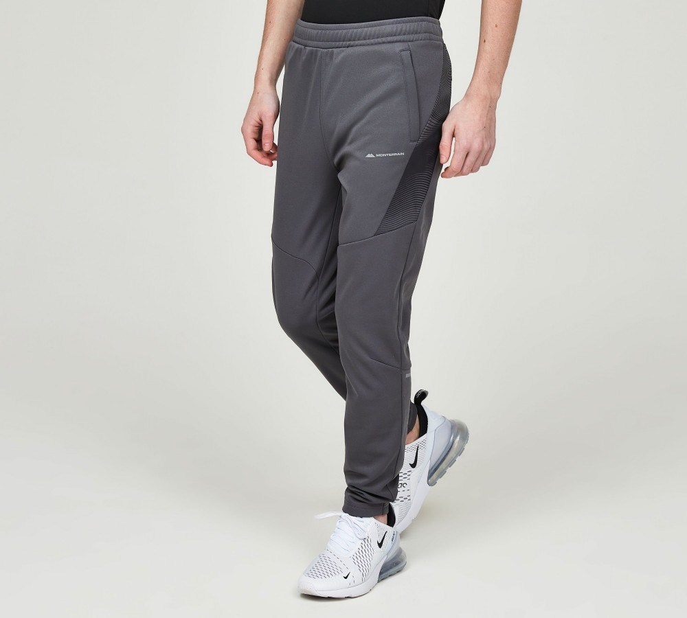 Nike grey polyester lycra trackpants on sale