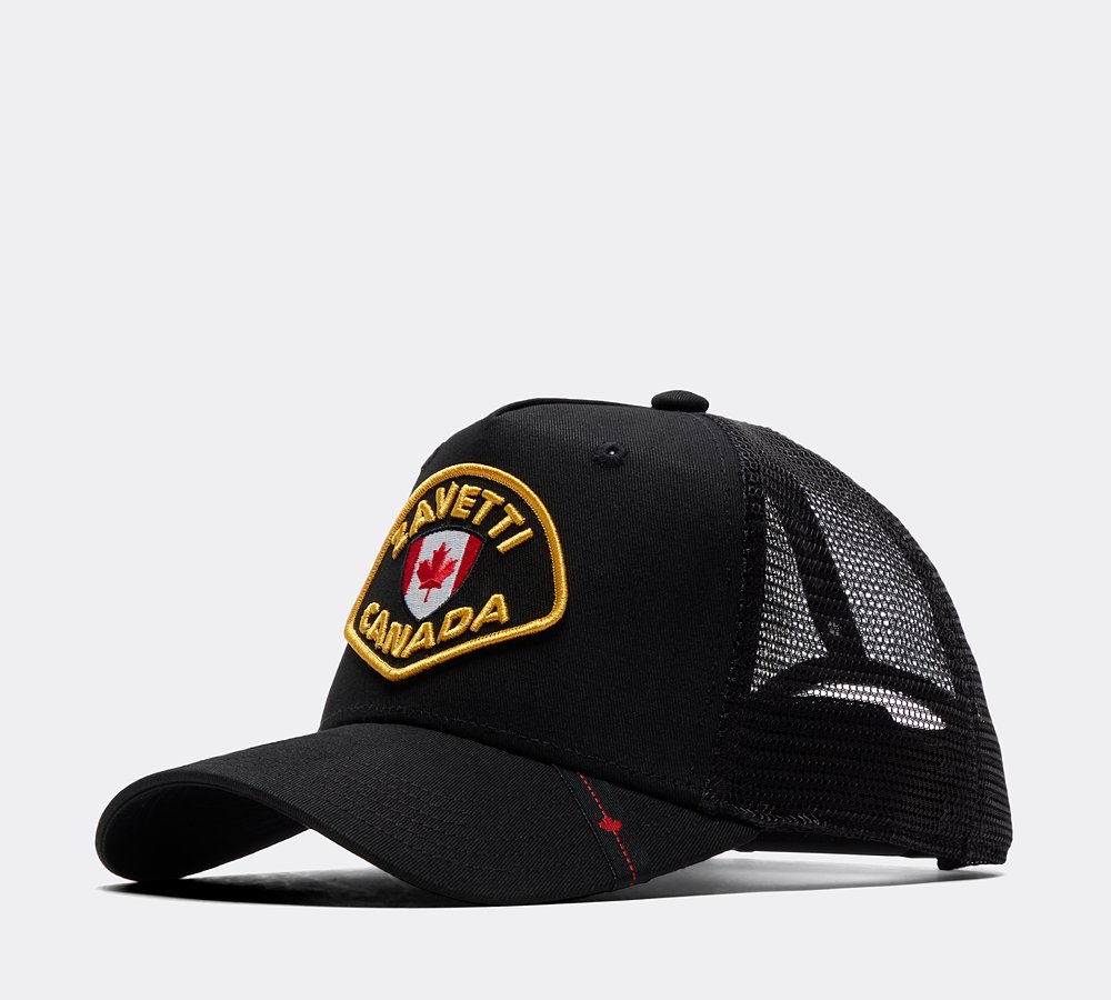 Black Zavetti Hats Zavetti Canada Botticini Trucker Cap Jet Black