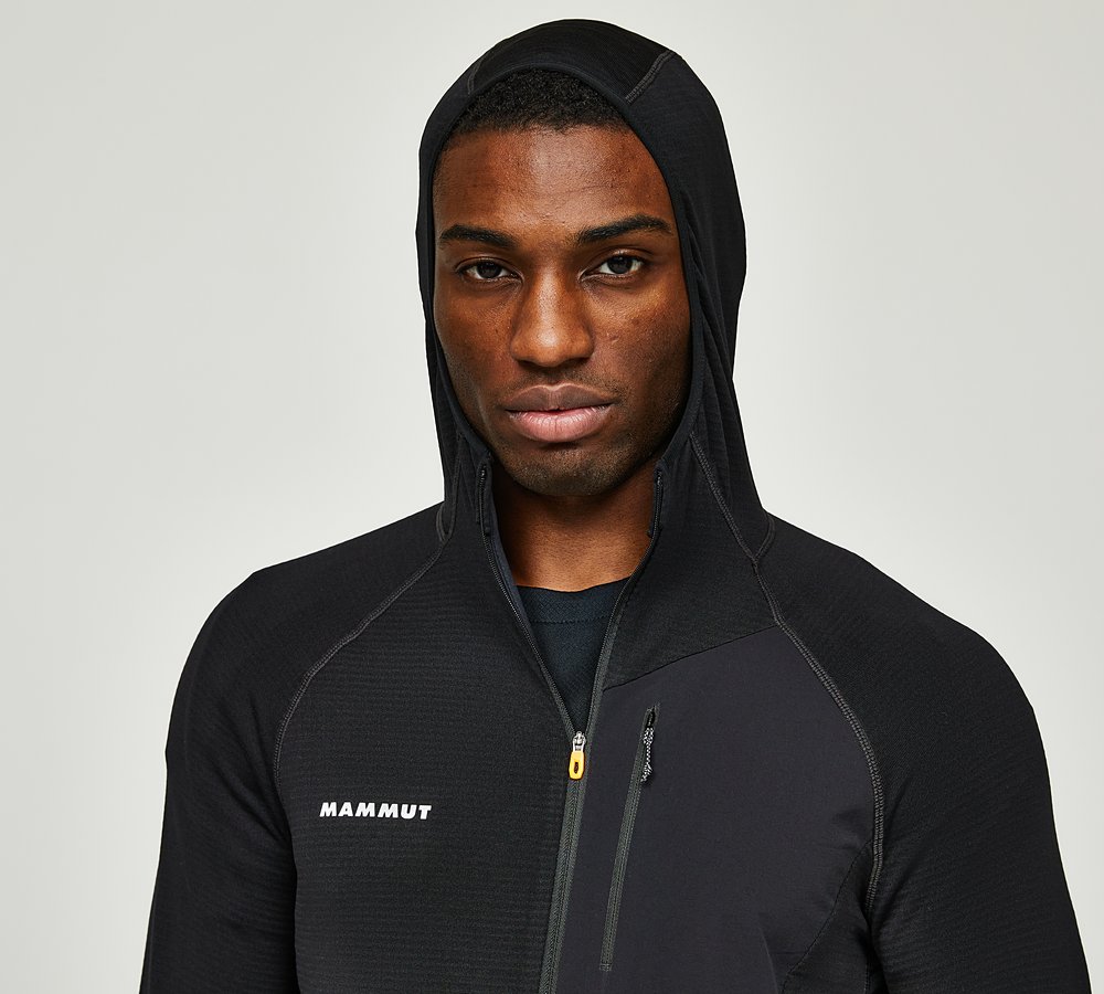 Mammut Aenergy Light ML Hooded Jacket Black Footasylum