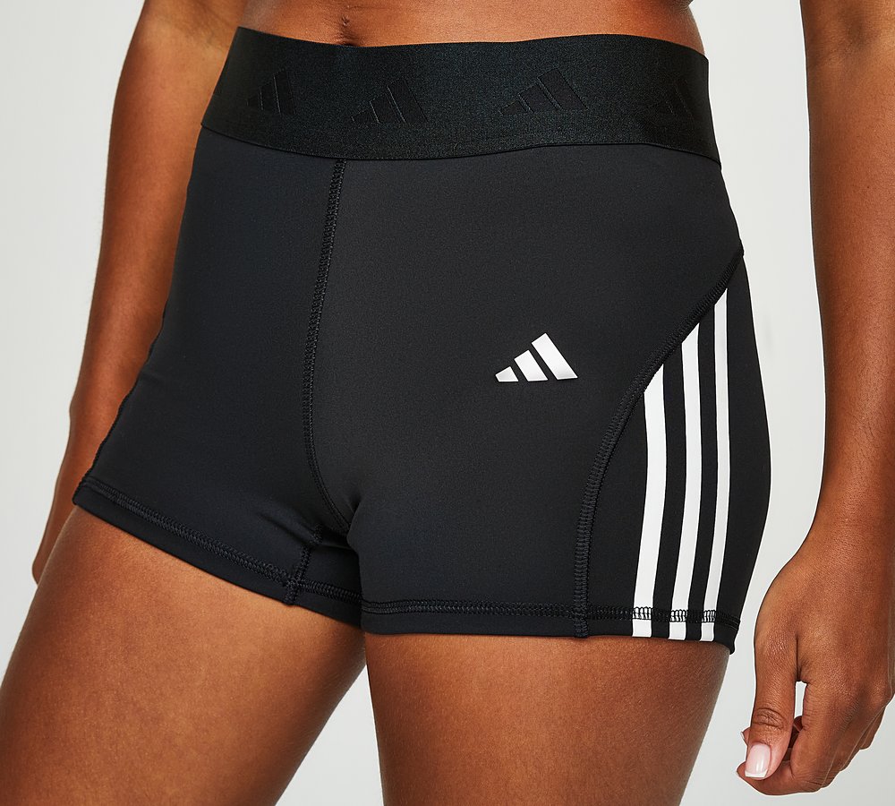 adidas Womens Hyperglam Inch Short Black White Footasylum