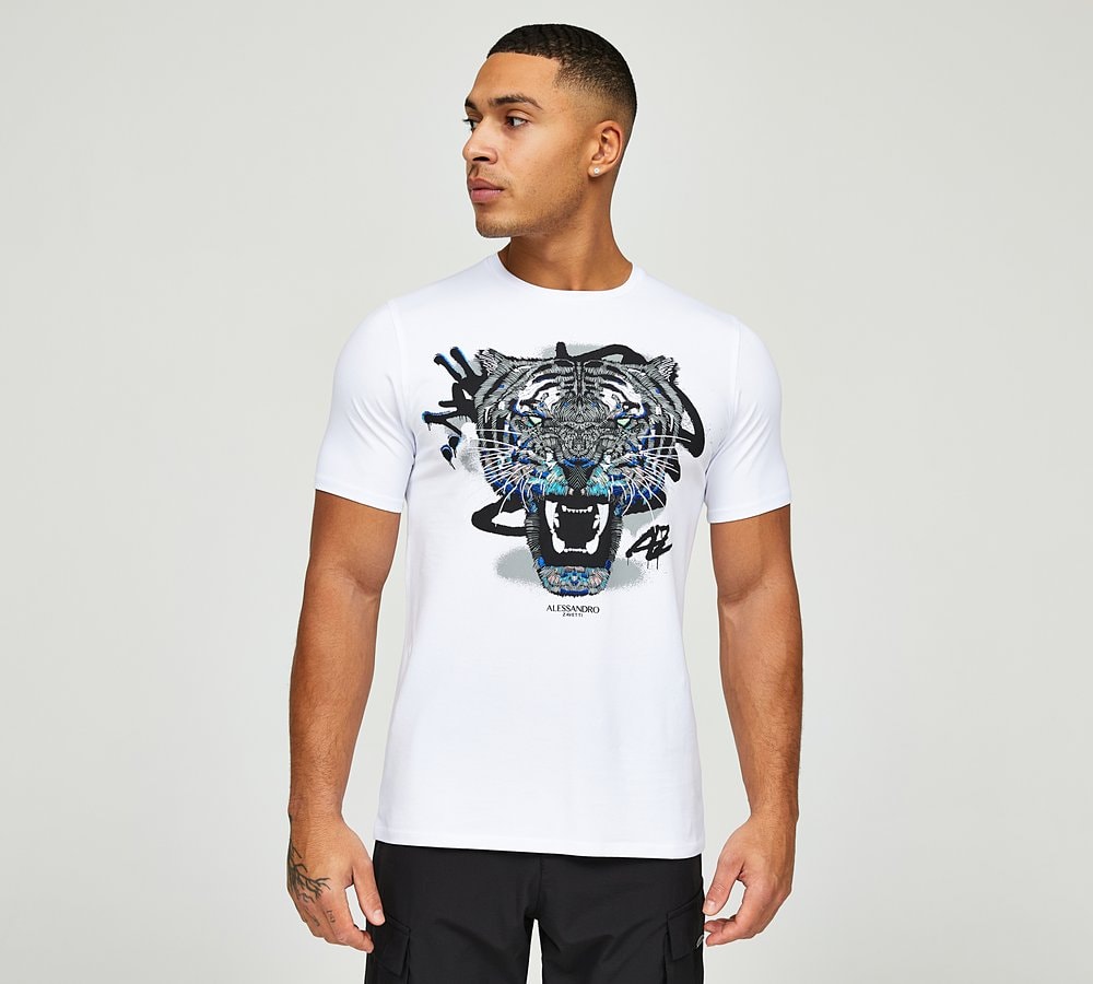 Tiger Alessandro Shirts Alessandro Zavetti Growler Tag T-Shirt