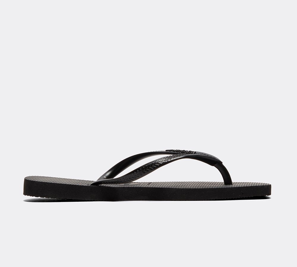 Havaianas Womens Slim Square Slide Black Footasylum