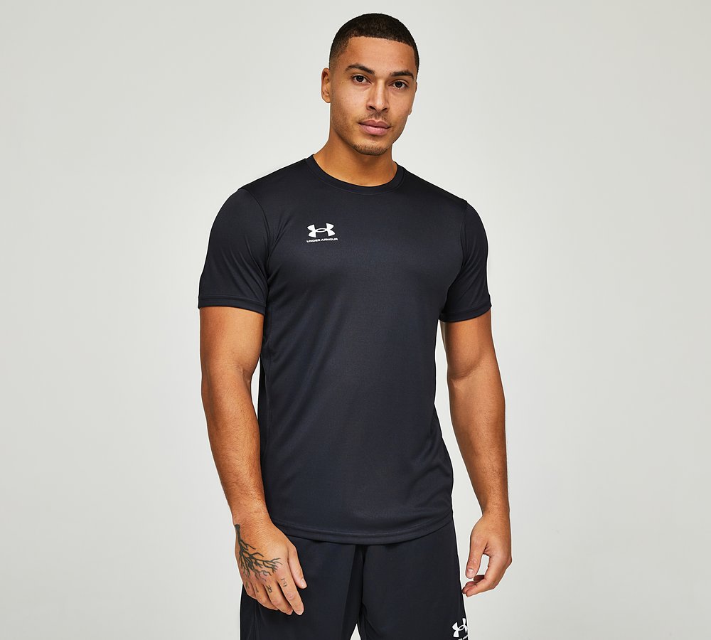 Under Armour Challenger Training T Shirt Black White Footasylum