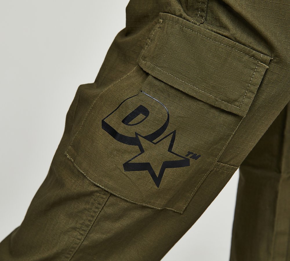 Dripmade Ambush Paint Splatter Cargo Pant Olive Night Dark Green Camo Footasylum