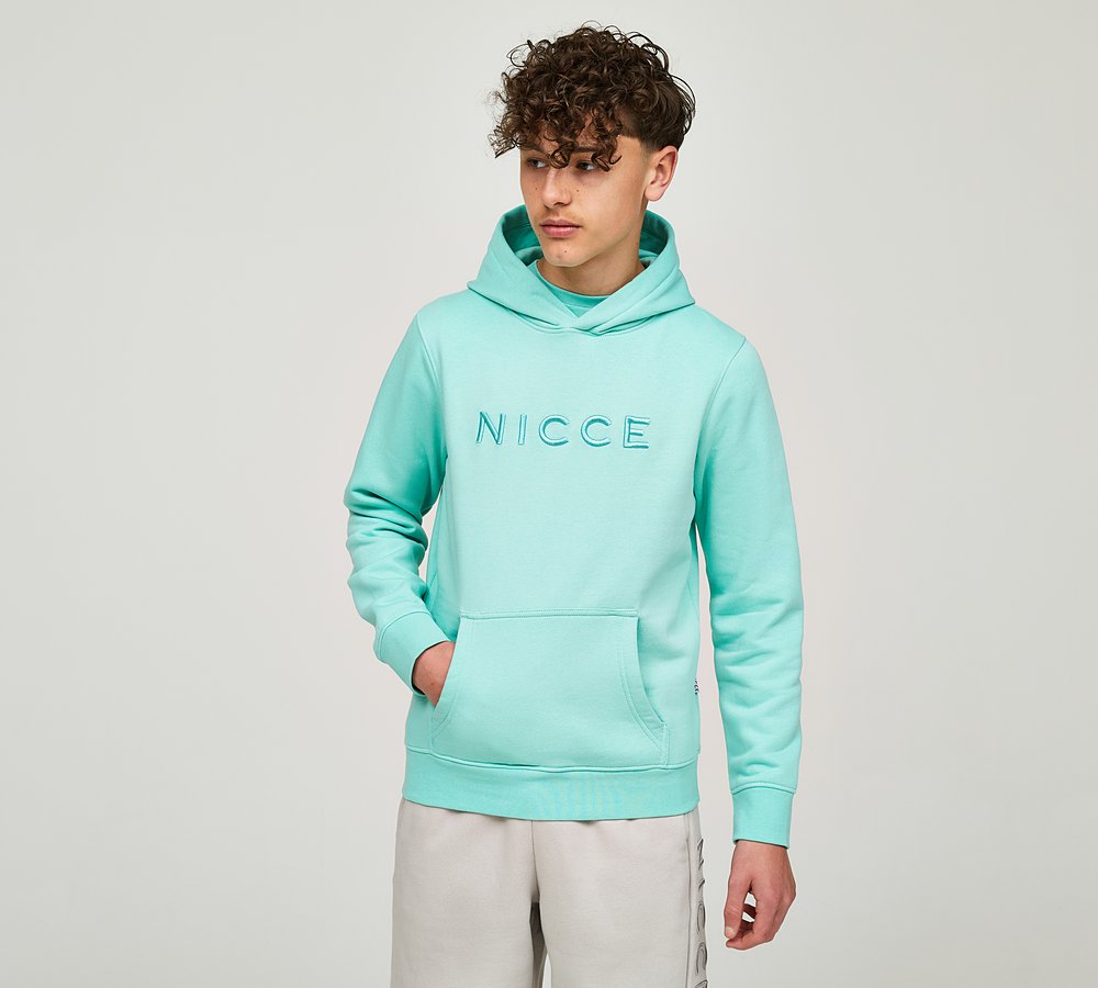 Nicce Junior Mercury Overhead Hoodie Emerald Footasylum