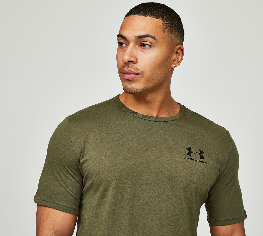 Under Armour Sportstyle T Shirt Marine OD Green Footasylum
