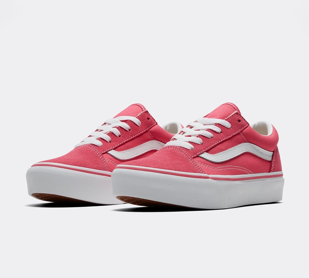 Vans Junior Old Skool Platform Trainer Honey Suckle Footasylum