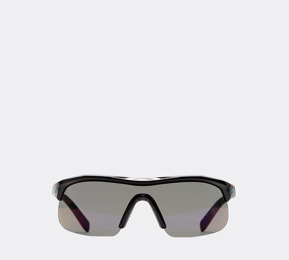 Nike Show X1 Sunglasses | Black / Blue Mirror | Footasylum
