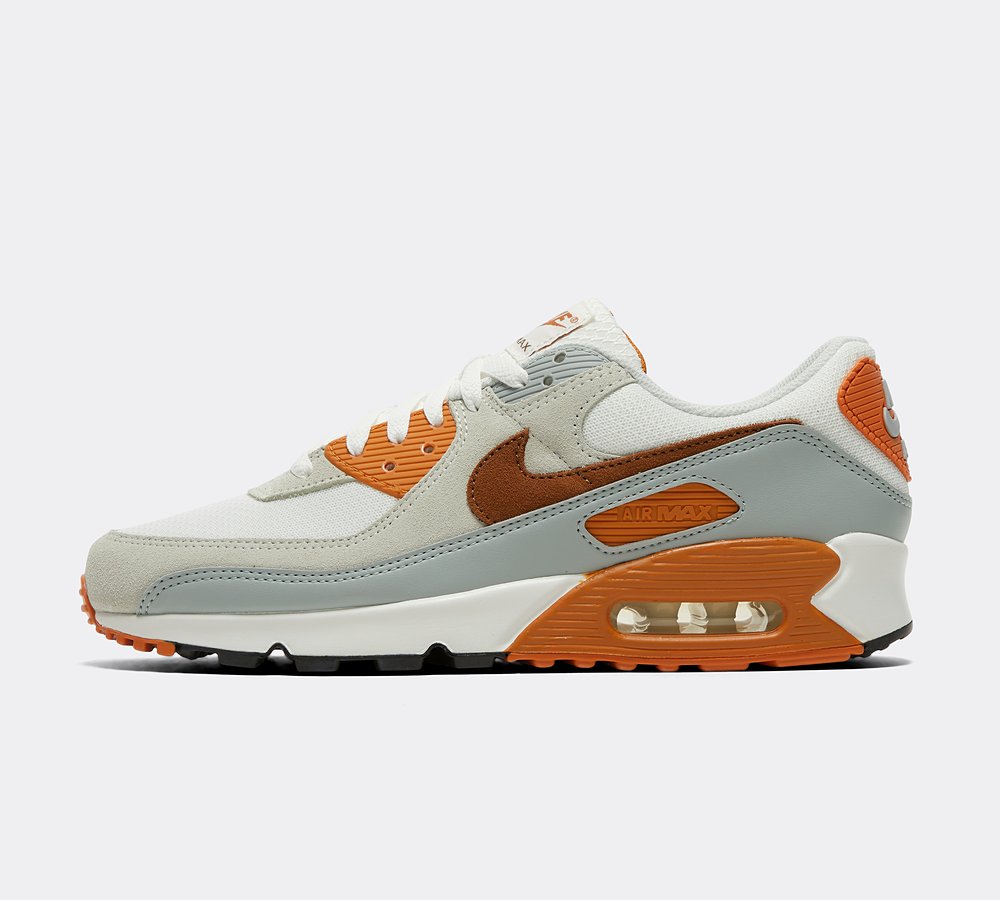 Nike Air Max 90 Trainer Summit White Black University Gold Footasylum