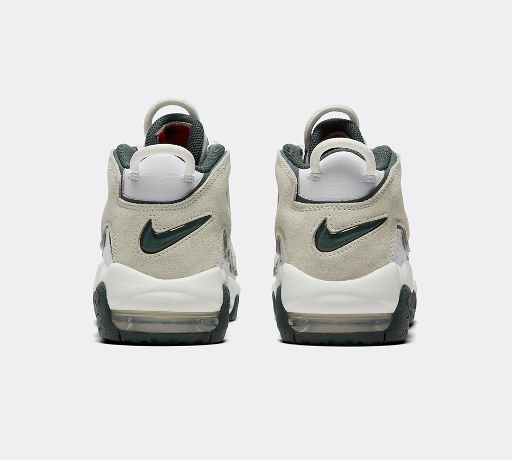 Nike Junior Air More Uptempo Trainer White Sea Glass Vintage Green Summit White Footasylum